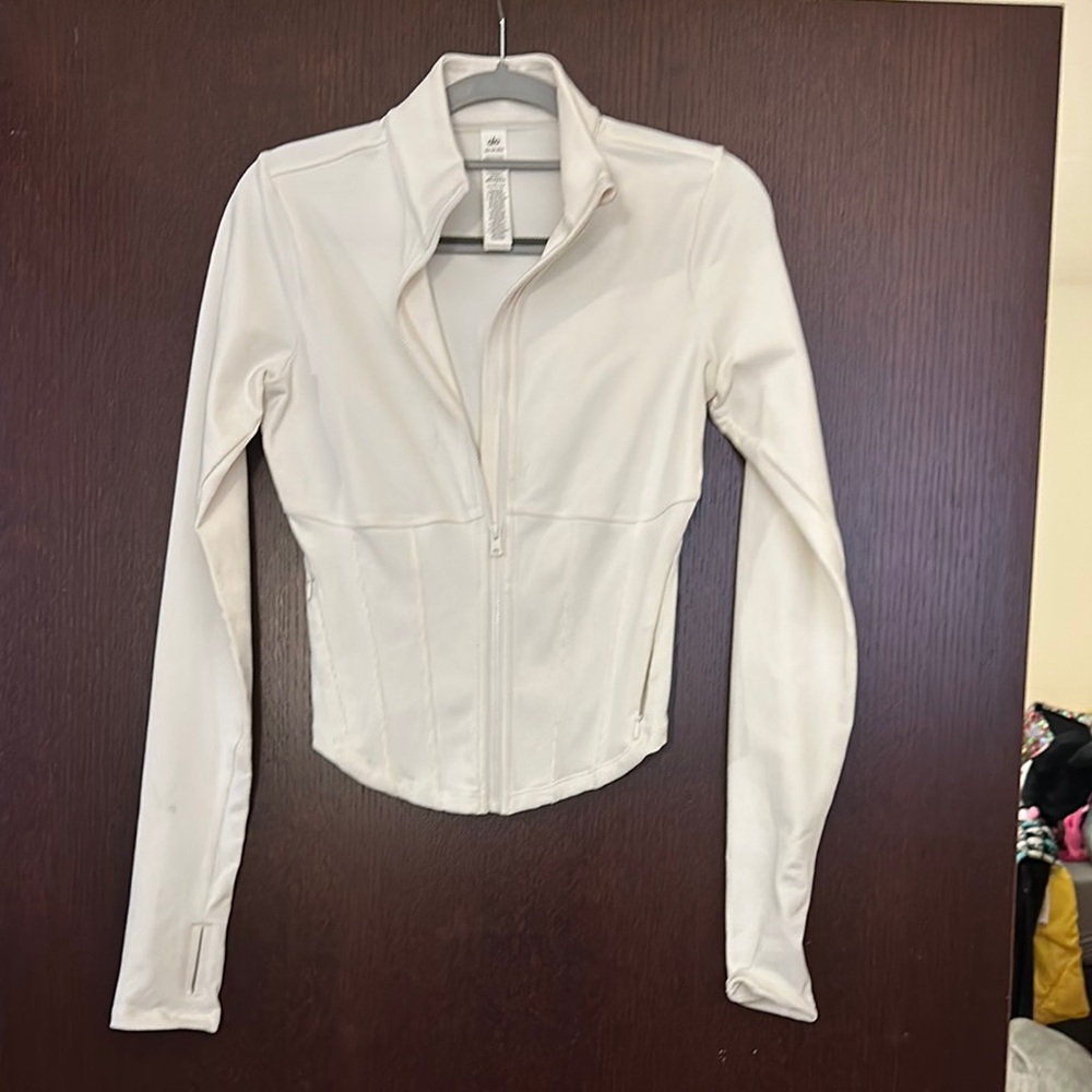 Alo Yoga Airbrush Corset Full Zip Jacket